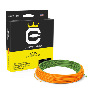 CORTLAND Bass 100ft Lilly Green/Hot Orange Fly Line (4021)