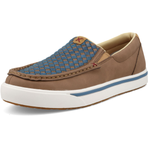 TWISTED X Men's Slip-On Kicks Toasted Coconut & Blue Steel Shoes (MCA0058)