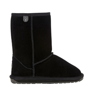 EMU AUSTRALIA Kids Wallaby Lo Black Boots (K10102-BLAK) - Emu Australia