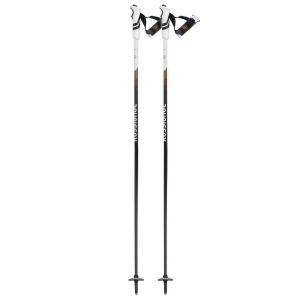 ROSSIGNOL Women's Electra Premium Carbon Clip Black/Gold Alpine Poles (RDN5000) - Rossignol