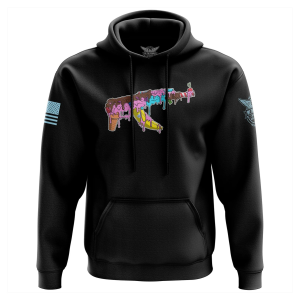 WE THE PEOPLE HOLSTERS Ice Cream AK Black Hoodie (HOODX-K_0222-L-FL) - We The People Holsters