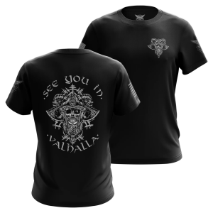 WE THE PEOPLE HOLSTERS See You In Valhalla Black Short Sleeve Shirt (CREWX-K_0307-A-FL) - We The People Holsters