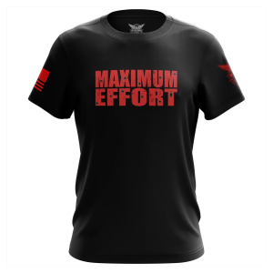 WE THE PEOPLE HOLSTERS Maximum Effort Black Short Sleeve Shirt (CREWX-K_0336-R-FL) - We The People Holsters