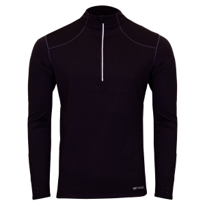 HOT CHILLYS Mens Clima-Tek Zip-T Shirt (HC5609) - Hot Chillys