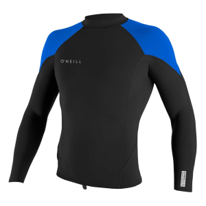 O'NEILL Men's Reactor-2 1.5mm Black/Ocean/Dayglo L/S Top (5080OR-HZ9) - O'neill