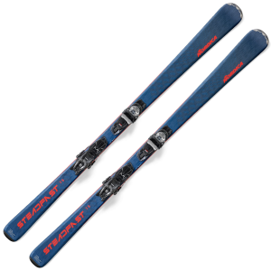 NORDICA Men's Steadfast 75 CA FDT with Blue/Red TP2 Compact 10 FDT Bindings Skis Kit (0A3573SA001) - Nordica