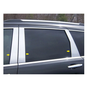 QAA 6-Piece Stainless Steel Pillar Post Trim Fits Jeep Grand Cherokee 2011-2021 (PP51081)