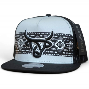 Lost Calf LOST CALF Shima White/Black Flat Cap (LCF00065) - $32.99 at gritroutdoors.com