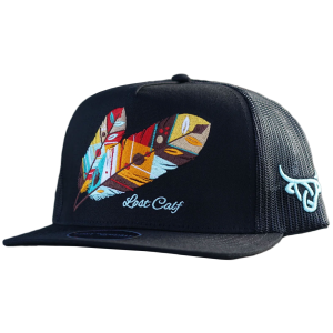 Lost Calf LOST CALF Tribe Black Flat Cap (LCF00098) - $33.99 at gritroutdoors.com