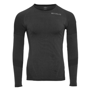 HOT CHILLYS Men's 3D Knit Black Crew Top (HC4791-101)