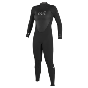O'NEILL Women's Epic 4/3mm Back Zip Full Black/Black/Black Wetsuit (4214-A05) - O'neill