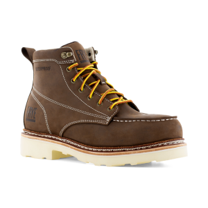 FRYE SUPPLY Men's Safety-Crafted 6" Dark Brown Waterproof Work Boots (FR40301)
