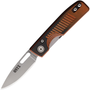 KNIVES OF ALASKA Onyx 2.6in Liner Lock G10 Orange/Black Folding Knife (00797FG) - Knives Of Alaska