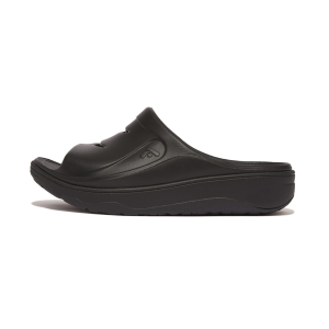 FITFLOP Women's RelieFF Pewter Black Recovery Slides (IC5-B06)