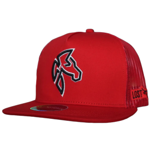Lost Calf LOST CALF Men's Horse Colorado Red Flat Cap (LCF00110) - $35.99 at gritroutdoors.com