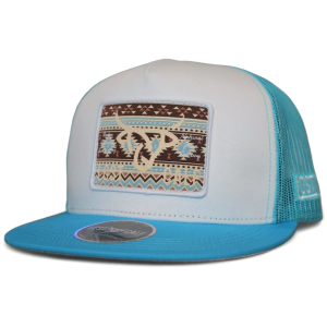 Lost Calf LOST CALF Men's Ace Flat White/Baby Blue Cap (LCF00133) - $32.99 at gritroutdoors.com