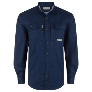 DRAKE Men's Wingshooters Trey Dobby Button-Down LS Shirt (DS2606) - Drake