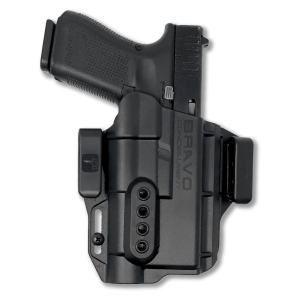 BRAVO CONCEALMENT IWB Torsion 3.0 Light Bearing RH Black Holster for Glock 19, 23, 32, 17, 22, 31 / TLR-1 HL (BC40-1004)