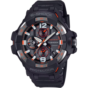 CASIO G-Shock Gravity Master Solar Powered Mobil Link Black/Orange Watches (GRB300-1A4)