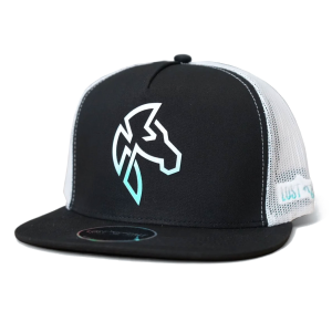 Lost Calf LOST CALF Horse Moro Black/White Flat Cap (LCF00111) - $32.99 at gritroutdoors.com