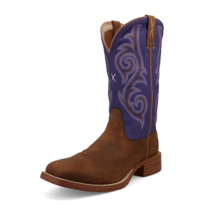 TWISTED X Women's 11in Tech X Distressed Saddle and Iris Western Boots (WXTR009)