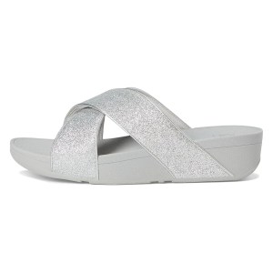 FITFLOP Lulu Glitterdust Cross Slides (IK7) - Fitflop