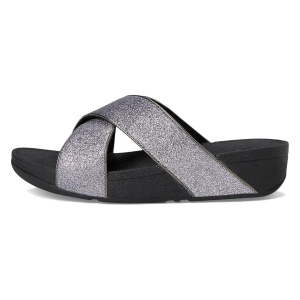 FITFLOP Lulu Glitterdust Cross Slides (IK7) - Fitflop