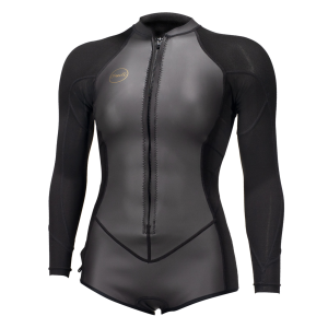 O'neill O'NEILL Women's Bahia 2/1mm Front Zip L/S Glide Black/Black/Black Surf Suit (5363-FQ9) - $114.99 at gritroutdoors.com