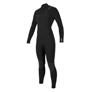 O'NEILL Women's HyperFreak 3/2+mm Chest Zip Full Black Wetsuit (5348-A00)