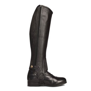 OVATION Women's Leather Ribbed Black Half Chaps (461235BLK) - Ovation