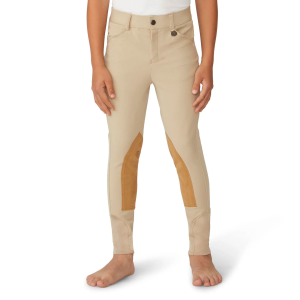 OVATION Boy's EuroWeave 4-Pocket DX Suede Knee Patch Breeches (464974) - Ovation