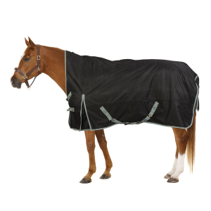OVATION Reflective High Neck Black 200g Turnout Sheet (471212BLK) - Ovation