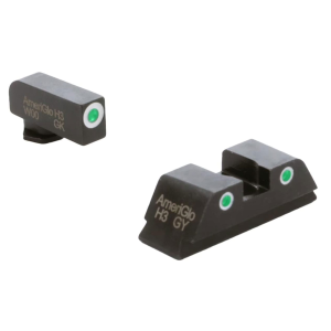 AMERIGLO Classic Series Green Tritium White/Green Tritium Black Night Sight Set For Walther PDP (WA-119)