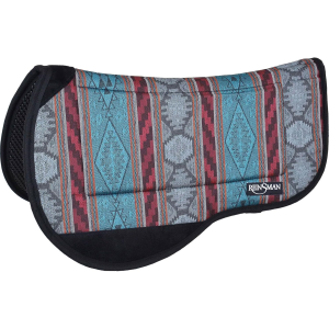 CIRCLE Y Reinsman Tacky Too Diablo Teal Contoured Trail Pad (22609T) - Circle Y