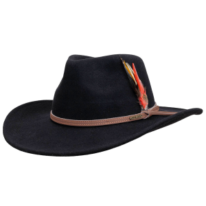 OUTBACK TRADING Cooper River Wool Hat (1391-BLK) - Outback Trading