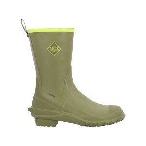 MUCK BOOT COMPANY Men's Harvester Capulet Olive/Lime Green Mid Rubber Boots (MRBMM300)