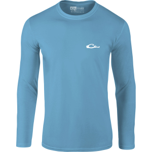 DRAKE Men's Icon Logo Long Sleeve Crew Shirt (DS9551) - Drake