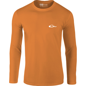 Drake DRAKE Men's Icon Logo Long Sleeve Crew Shirt (DS9551) - $39.99 at gritroutdoors.com