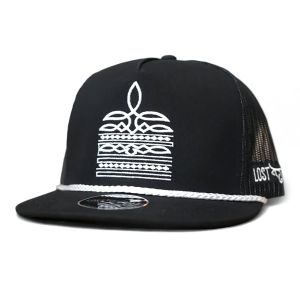Lost Calf LOST CALF Ringle Black/White Flat Cap (LCF00113) - $32.99 at gritroutdoors.com
