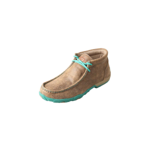 TWISTED X Womens Driving Bomber/Turquoise Moccasins (WDM0020) - Twisted X