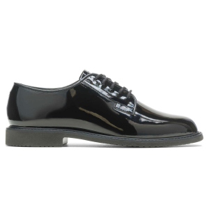 BATES Women's Sentry Black High Gloss Oxford Shoes (E07842)