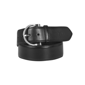 KERRITS Simple D Black Leather Belt (30435BLK)
