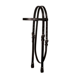 CIRCLE Y 5/8in Lightweight Classic Smooth Browband Headstall (0125) - Circle Y
