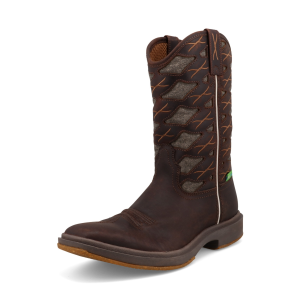 TWISTED X Men's 11in UltraLite X Dark Chocolate/Eco Dust Boots (MUL0001)