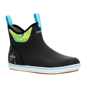 XTRATUF Men's ADB Guy Harvey 6in Black Mahi Ankle Deck Boots (XMABGH00) - Xtratuf