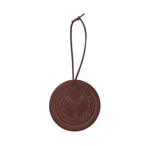 CIRCLE Y Round Leather Air Freshener (AF-CY-1-LE) - Circle Y