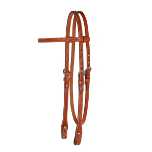 CIRCLE Y Classic Floral Tooled Browband Headstall (0233) - Circle Y