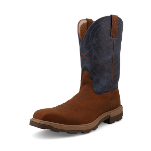 TWISTED X Men's 11in UltraLite X Mocha/Denim Work Boots (MULN004)