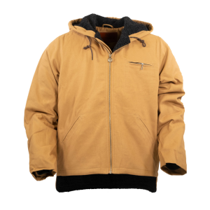 OUTBACK TRADING Men's Sawbuck Canvas Waterproof Black Zipper Hoodie (29853-BLK) - Outback Trading