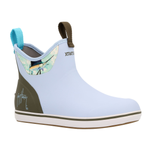 XTRATUF Women's ADB Guy Harvey 6in Sky Blue Marlin Ankle Deck Boot (XWABGH20) - Xtratuf